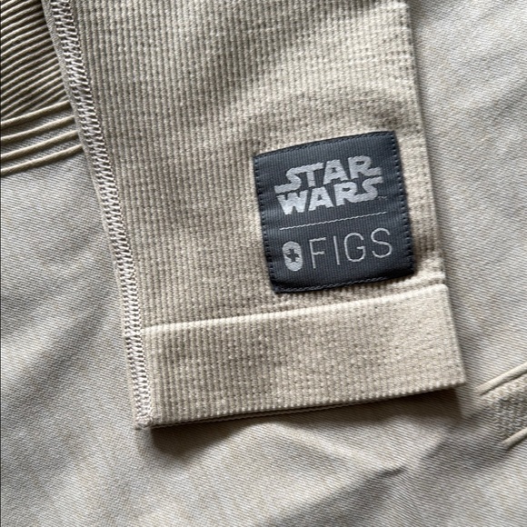 Figs Women's Cream Long Sleeve Top - Picture 5 of 5